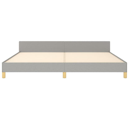 Giroletto senza Materasso Grigio Chiaro 200x200 cm Tessuto