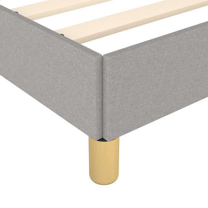 Giroletto senza Materasso Grigio Chiaro 200x200 cm Tessuto