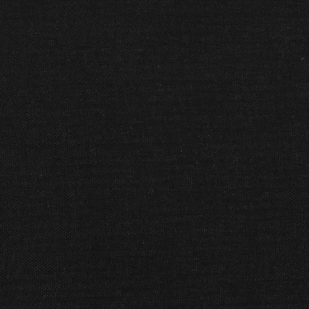 Giroletto senza Materasso Nero 200x200 cm in Tessuto - homemem39