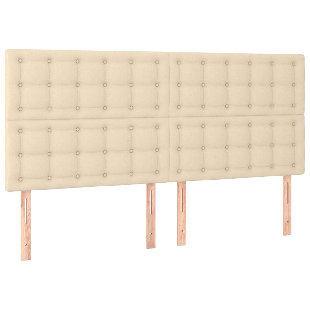 Giroletto senza Materasso Crema 200x200 cm in Tessuto