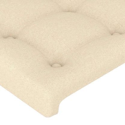 Giroletto senza Materasso Crema 200x200 cm in Tessuto