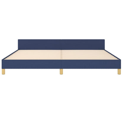 Giroletto senza Materasso Blu 200x200 cm in Tessuto