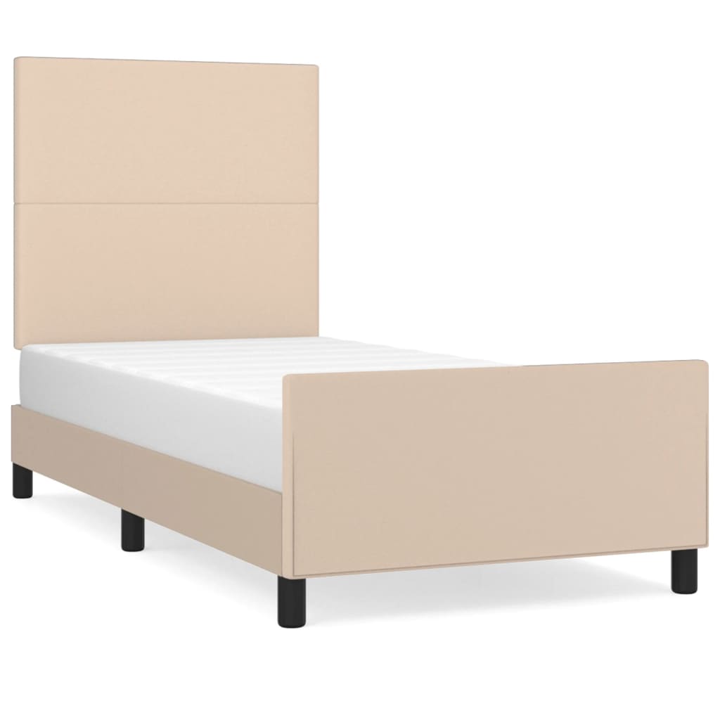Giroletto con Testiera Cappuccino 90x190 cm in Similpelle | homemem39