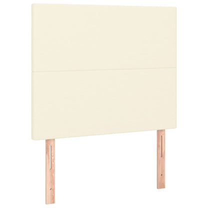 Giroletto con Testiera Crema 90x200 cm in Similpelle - homemem39