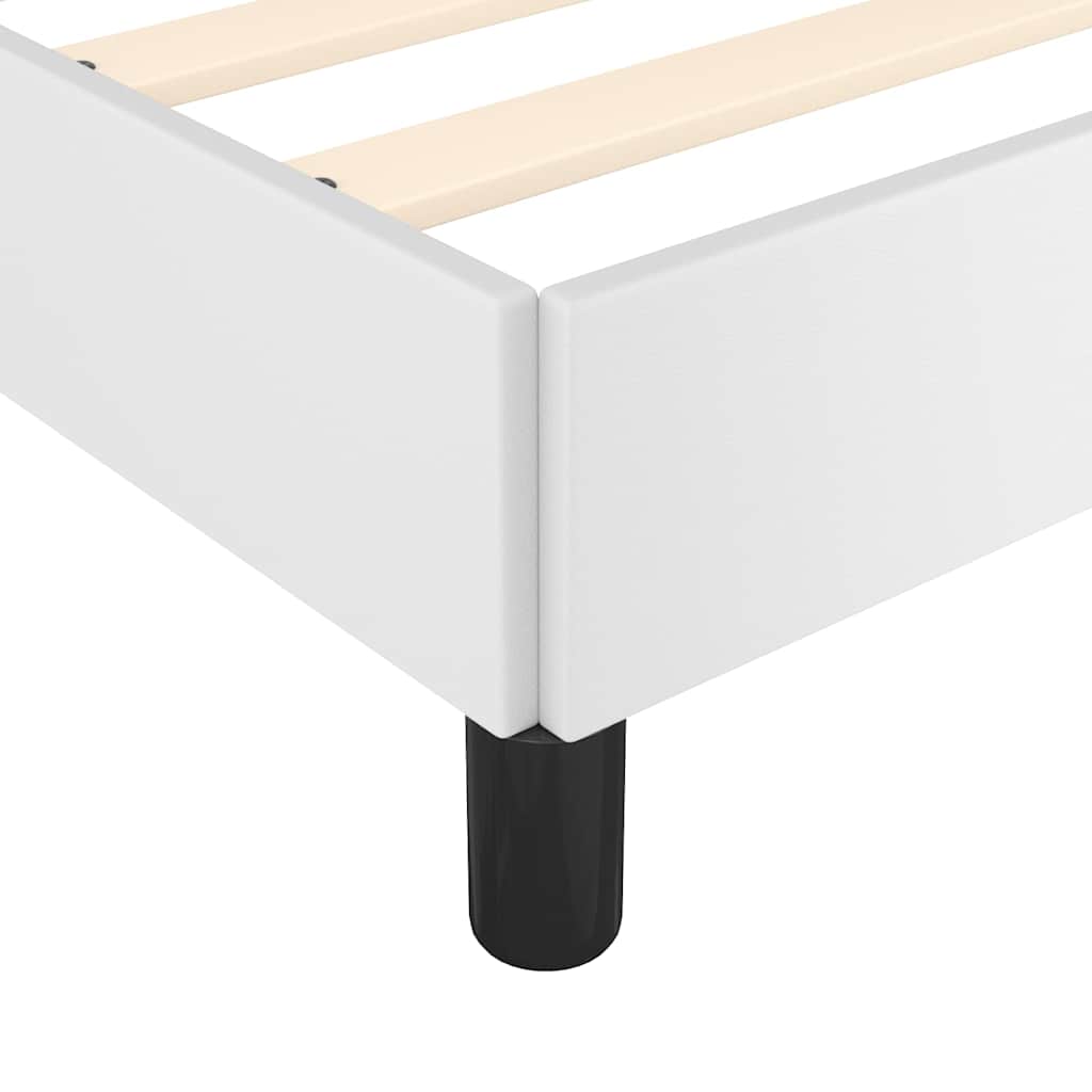 Giroletto con Testiera Bianco 100x200 cm in Similpelle