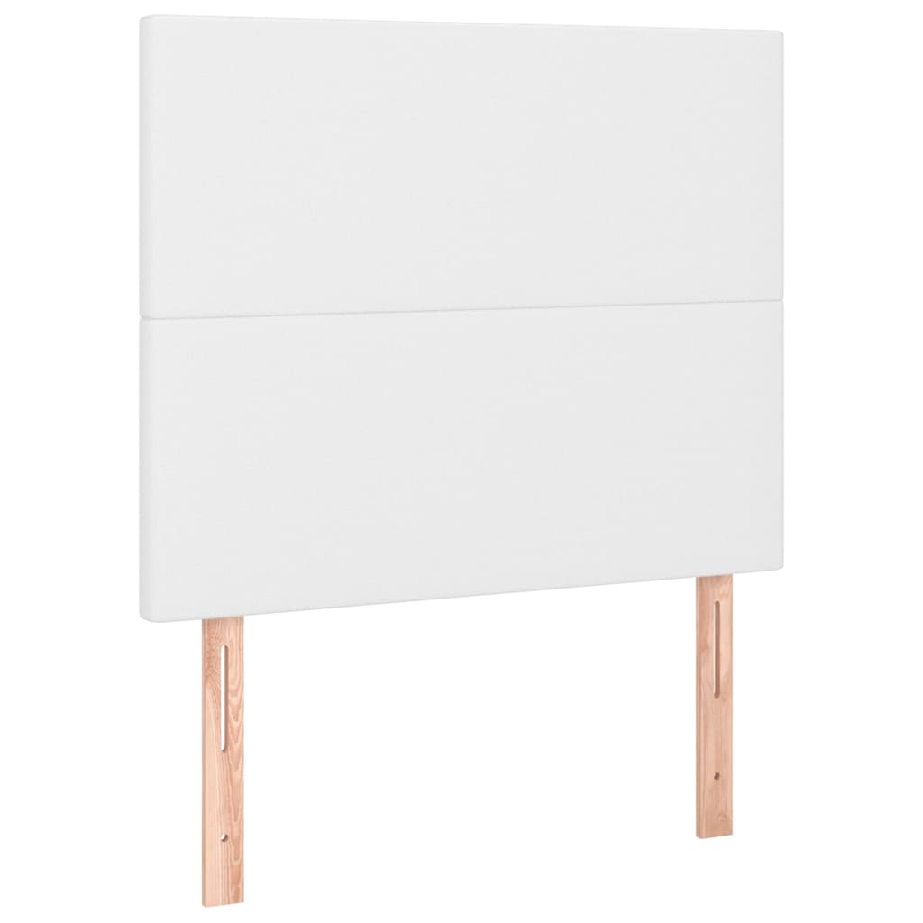 Giroletto con Testiera Bianco 100x200 cm in Similpelle