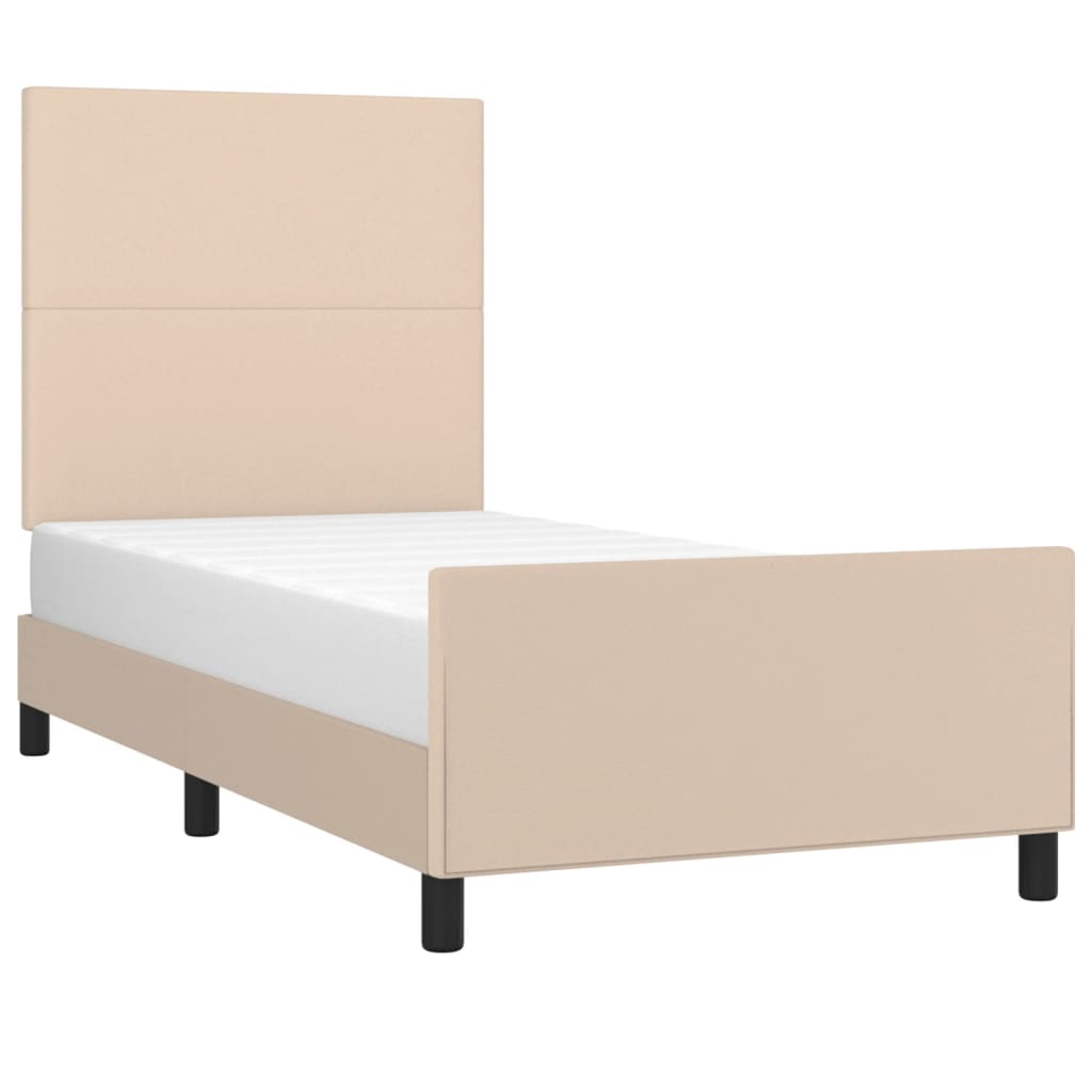 Giroletto con Testiera Cappuccino 100x200 cm in Similpelle | homemem39