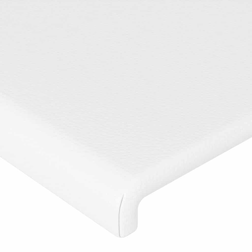 Giroletto con Testiera Bianco 120x200 cm in Similpelle