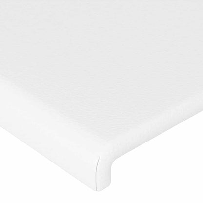 Giroletto con Testiera Bianco 120x200 cm in Similpelle