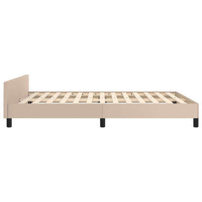 Giroletto con Testiera Cappuccino 140x190 cm in Similpelle