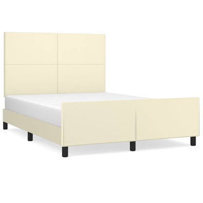 Giroletto con Testiera Crema 140x200 cm in Similpelle | homemem39