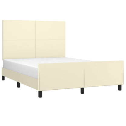 Giroletto con Testiera Crema 140x200 cm in Similpelle | homemem39
