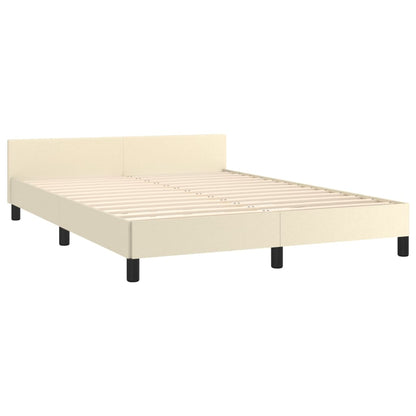 Giroletto con Testiera Crema 140x200 cm in Similpelle | homemem39