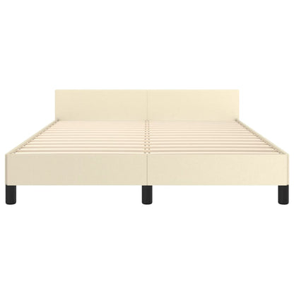 Giroletto con Testiera Crema 140x200 cm in Similpelle | homemem39
