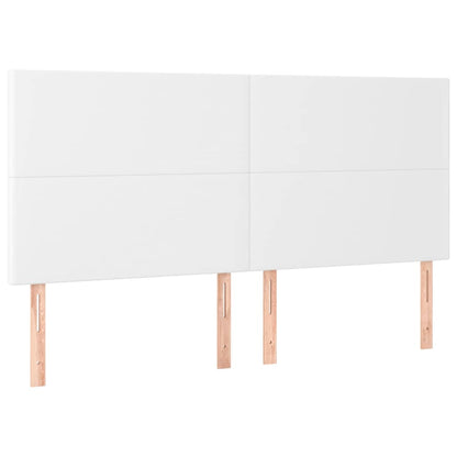 Giroletto con Testiera Bianco 180x200 cm in Similpelle