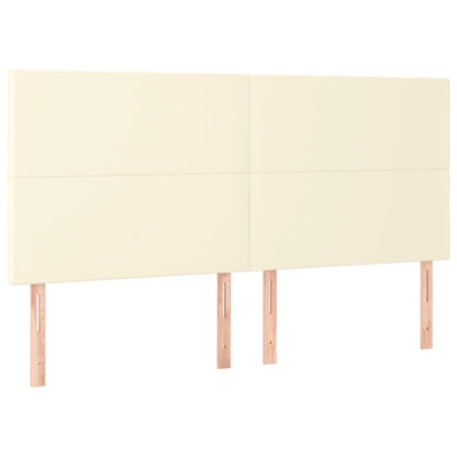 Giroletto con Testiera Crema 180x200 cm in Similpelle | homemem39
