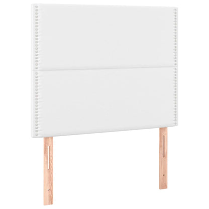 Giroletto con Testiera Bianco 100x200 cm in Similpelle