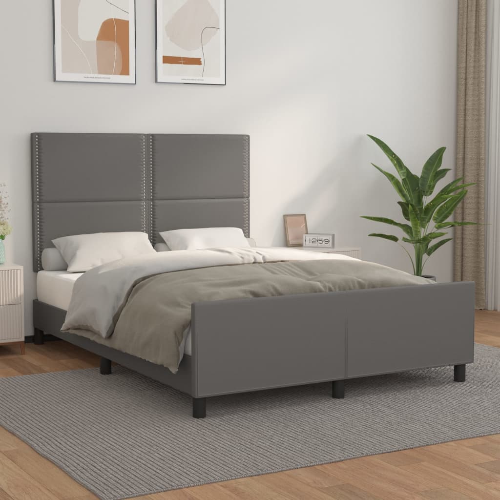 Giroletto con Testiera Crema 140x190 cm in Similpelle | homemem39