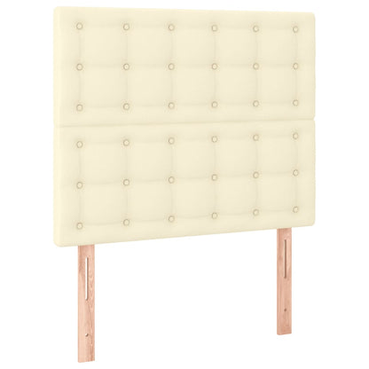 Giroletto con Testiera Crema 80x200 cm in Similpelle | homemem39