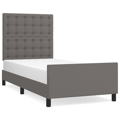 Giroletto con Testiera Crema 90x190 cm in Similpelle | homemem39
