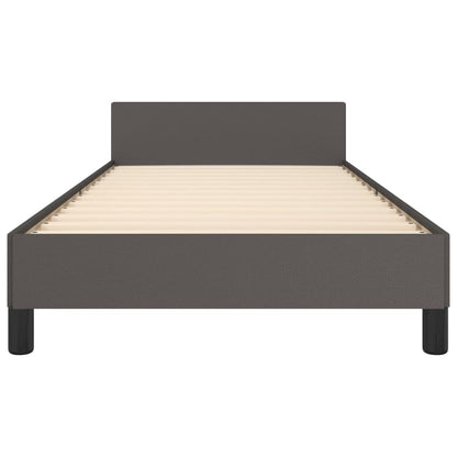 Giroletto con Testiera Crema 90x190 cm in Similpelle | homemem39
