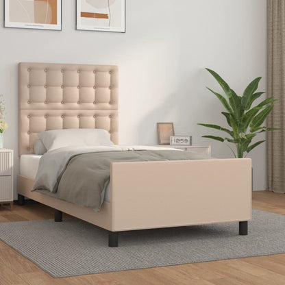 Giroletto con Testiera Cappuccino 90x190 cm in Similpelle | homemem39