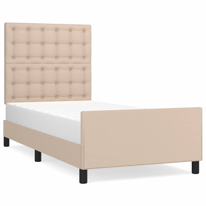 Giroletto con Testiera Cappuccino 100x200 cm in Similpelle