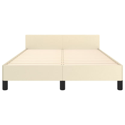 Giroletto con Testiera Crema 120x200 cm in Similpelle | homemem39