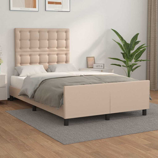 Giroletto con Testiera Cappuccino 120x200 cm in Similpelle