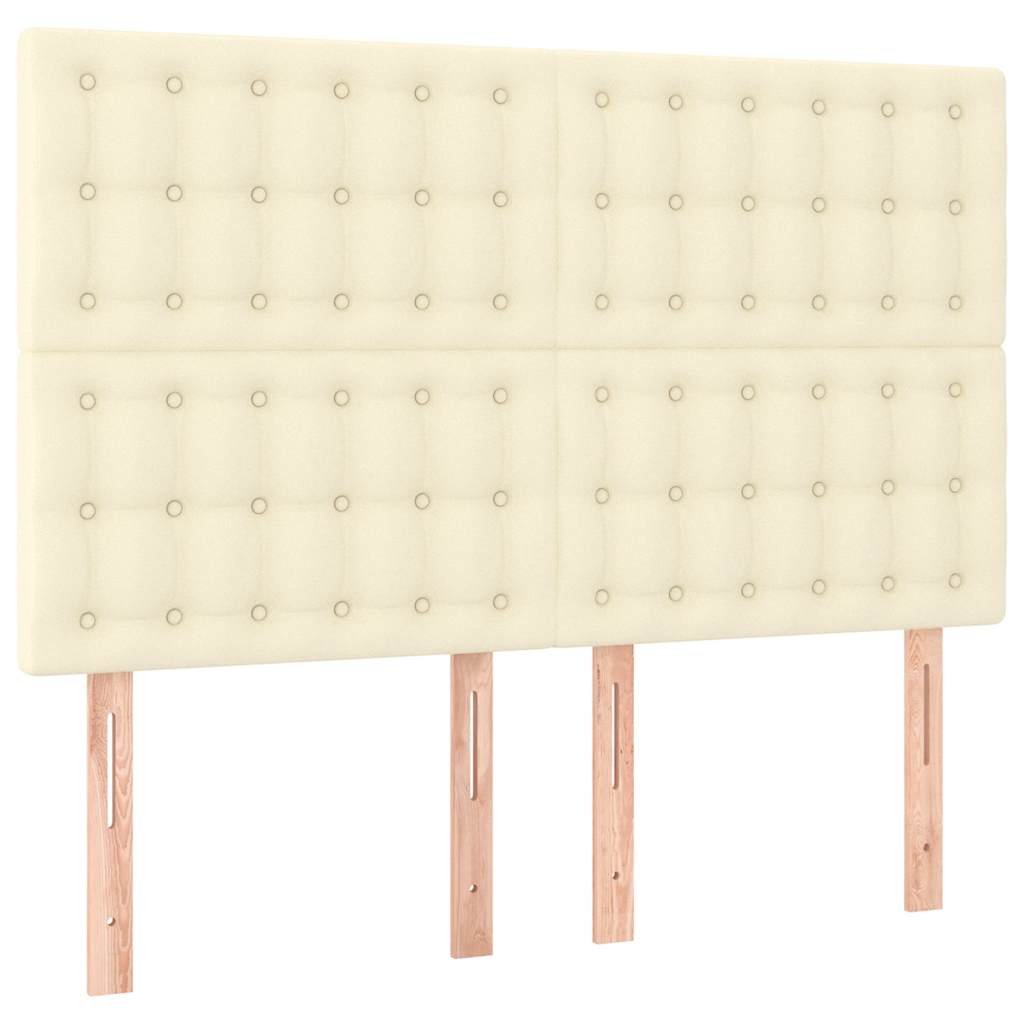 Giroletto con Testiera Crema 140x190 cm in Similpelle