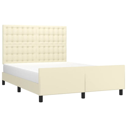 Giroletto con Testiera Crema 140x200 cm in Similpelle | homemem39