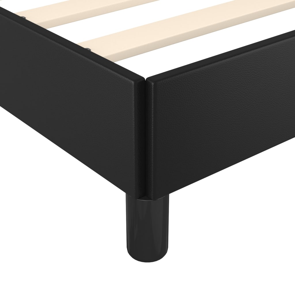 Giroletto con Testiera Nero 180x200 cm in Similpelle | homemem39