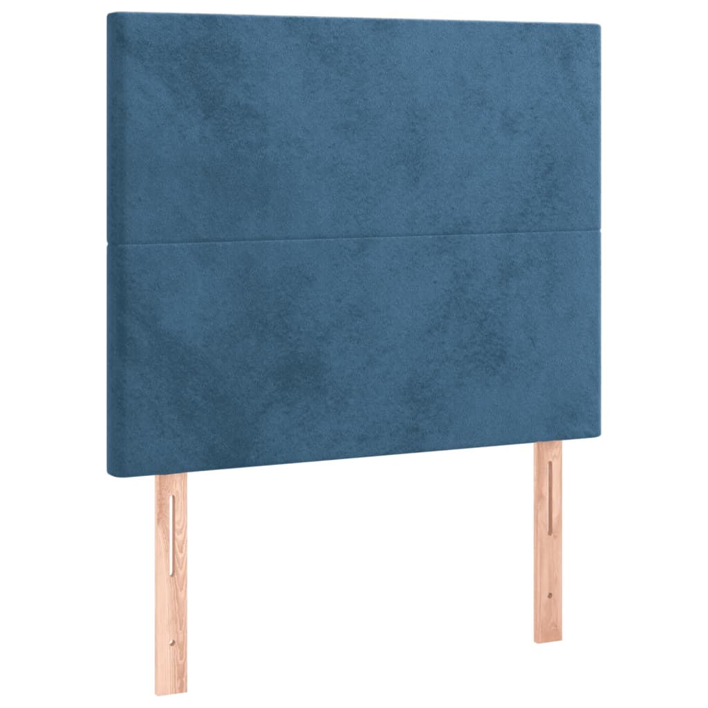 Giroletto senza Materasso Blu Scuro 90x190 cm in Velluto - homemem39