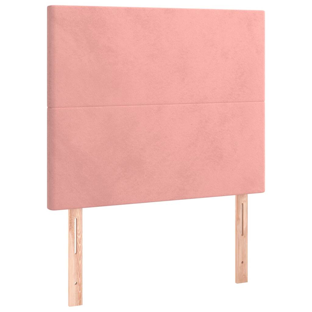 Giroletto con Testiera Rosa 100x200 cm in Velluto