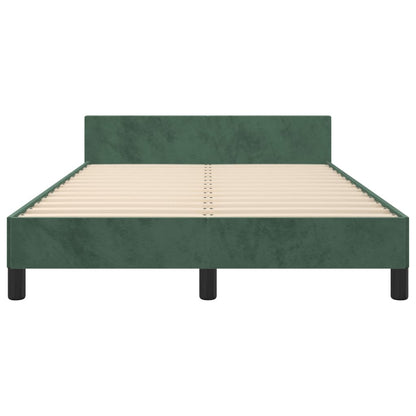 Giroletto senza Materasso Verde Scuro 120x200 cm in Velluto - homemem39