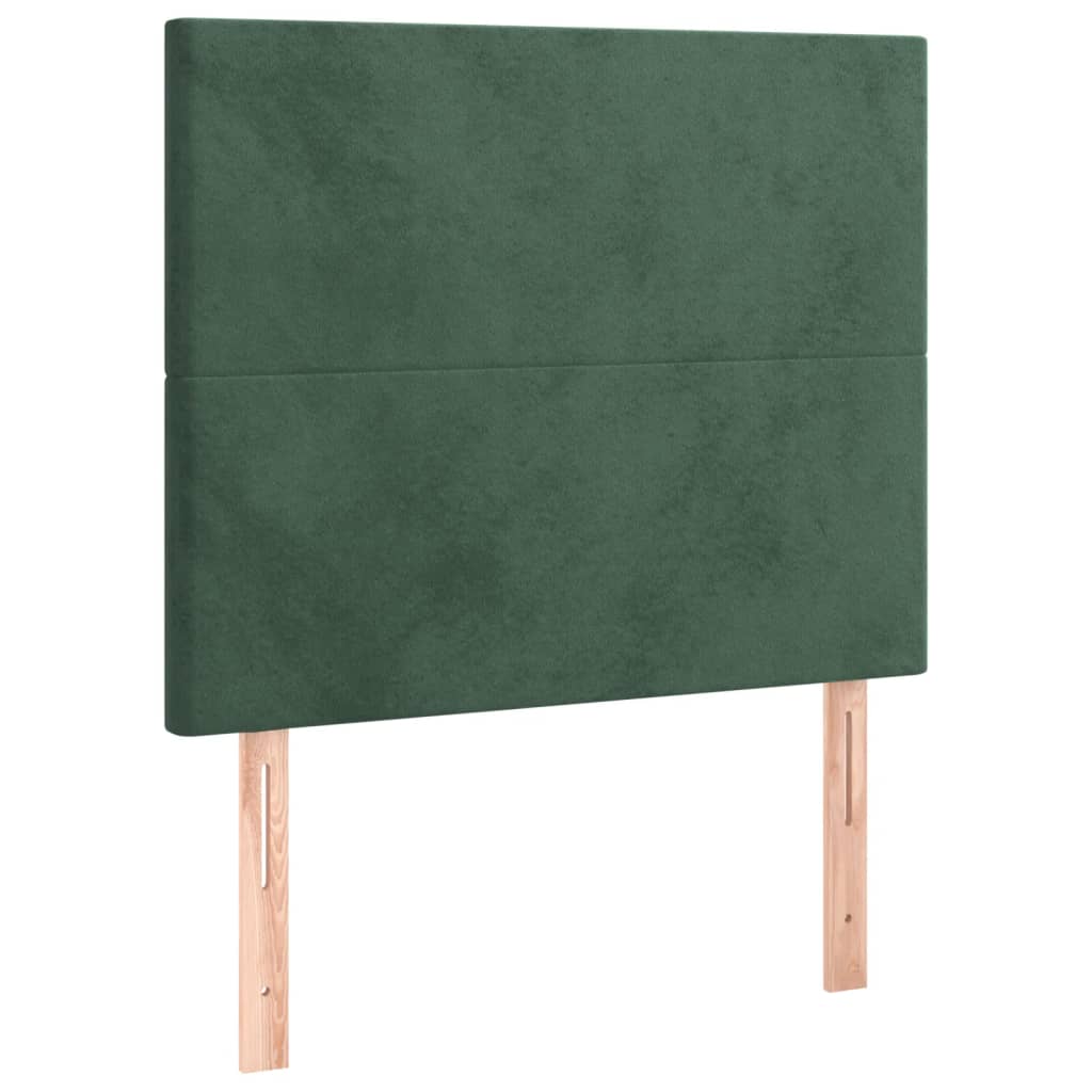 Giroletto senza Materasso Verde Scuro 120x200 cm in Velluto - homemem39