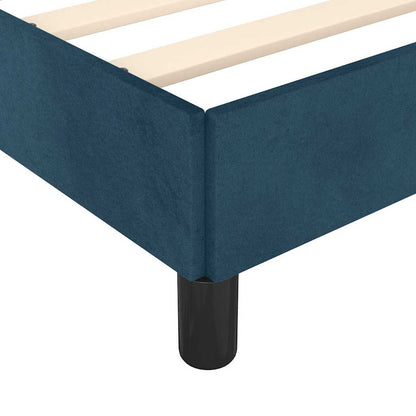 Giroletto senza Materasso Blu Scuro 90x190 cm in Velluto | homemem39