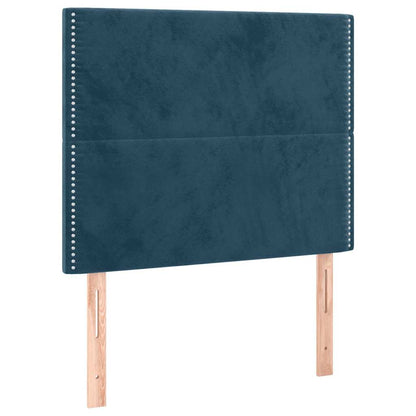 Giroletto senza Materasso Blu Scuro 90x190 cm in Velluto | homemem39
