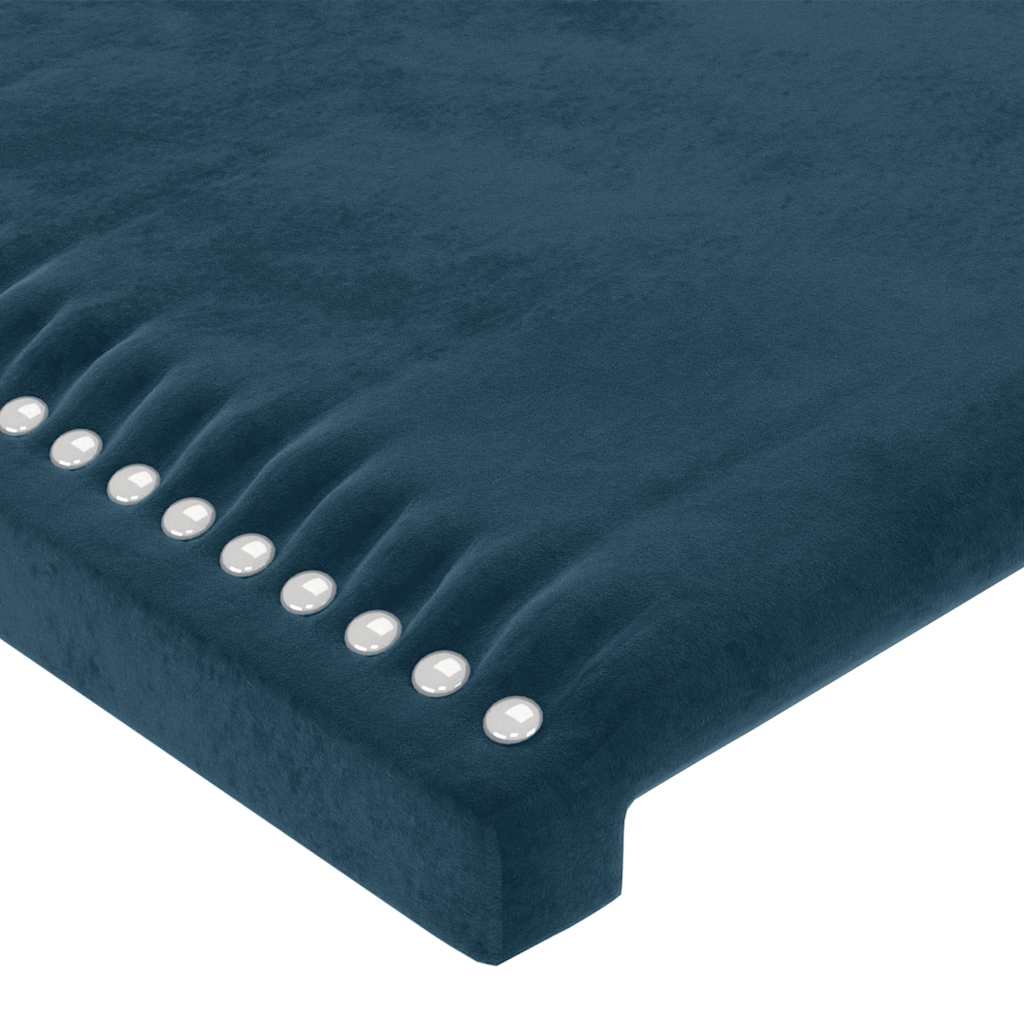 Giroletto senza Materasso Blu Scuro 90x200 cm in Velluto | homemem39