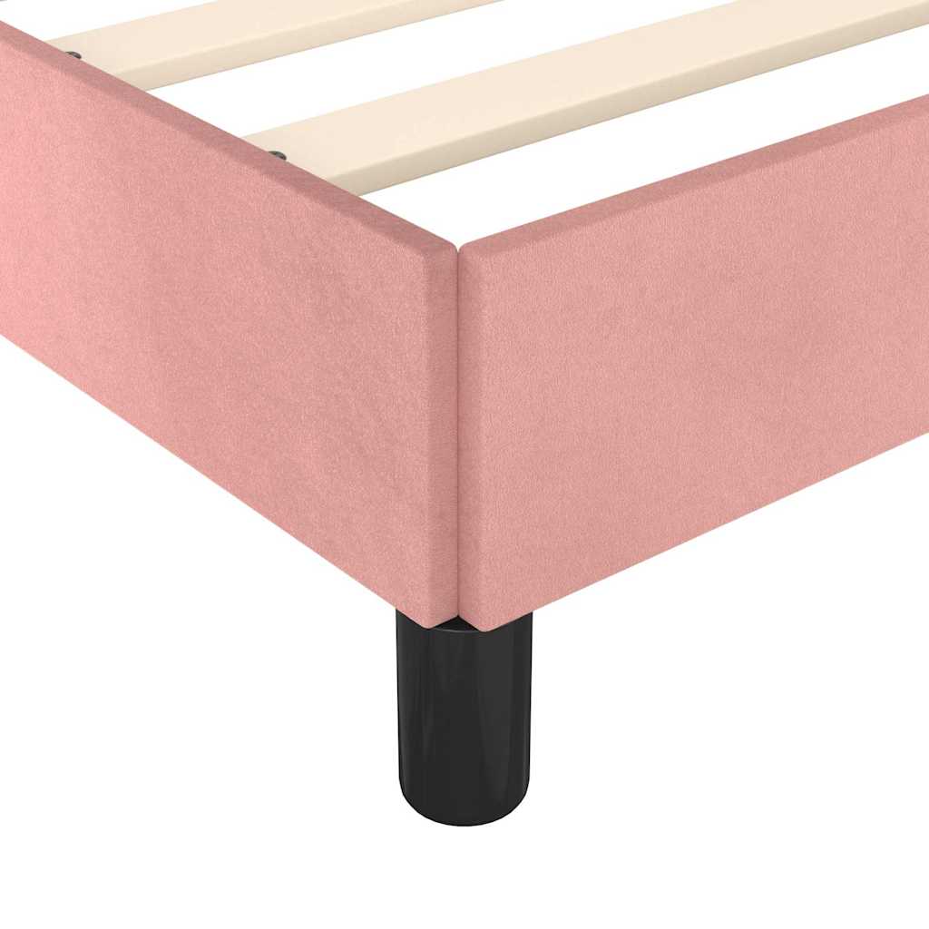 Giroletto con Testiera Rosa 100x200 cm in Velluto
