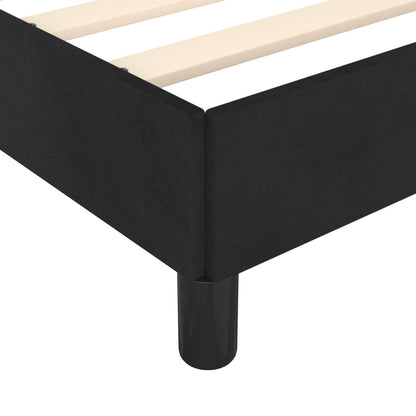 Giroletto senza Materasso Nero 200x200 cm in Velluto | homemem39