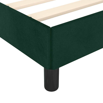 Giroletto senza Materasso Verde Scuro 200x200 cm in Velluto | homemem39