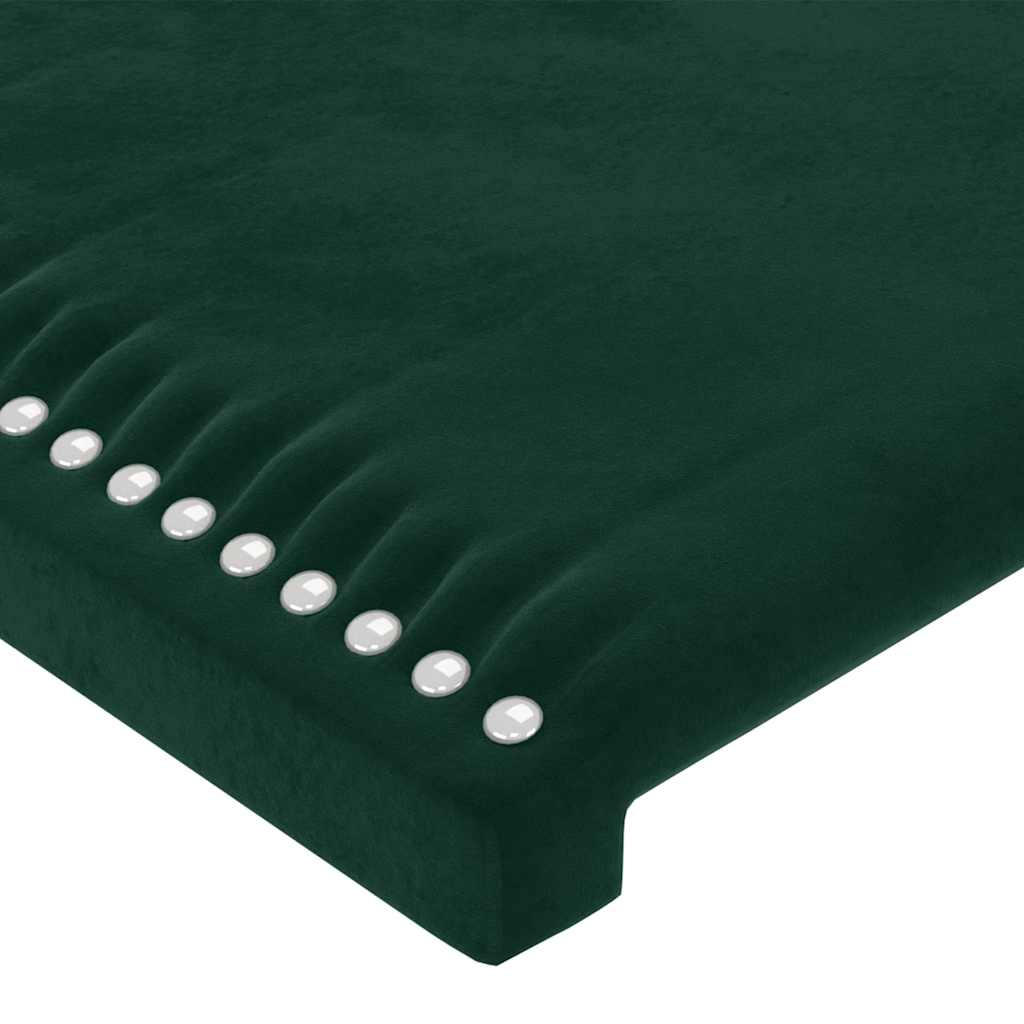 Giroletto senza Materasso Verde Scuro 200x200 cm in Velluto | homemem39