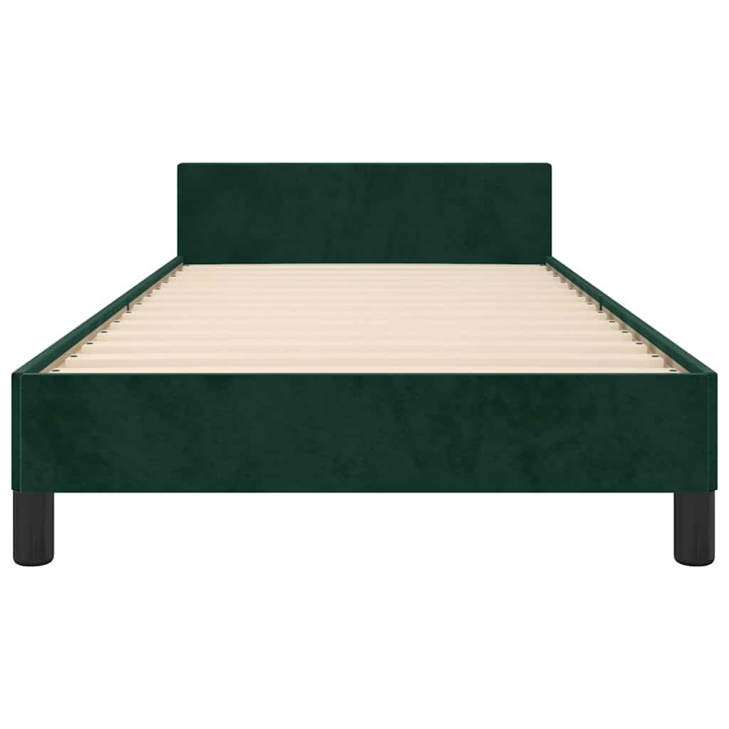 Giroletto senza Materasso Verde Scuro 80x200 cm in Velluto | homemem39