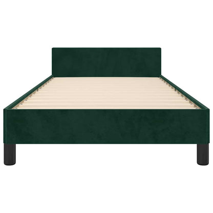Giroletto senza Materasso Verde Scuro 80x200 cm in Velluto | homemem39