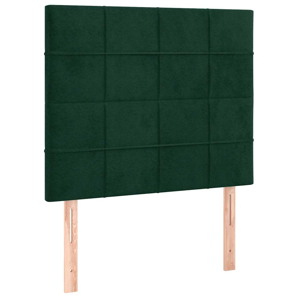 Giroletto senza Materasso Verde Scuro 80x200 cm in Velluto | homemem39