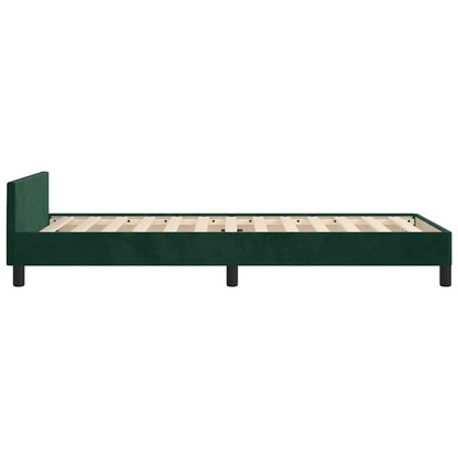 Giroletto senza Materasso Verde Scuro 80x200 cm in Velluto | homemem39