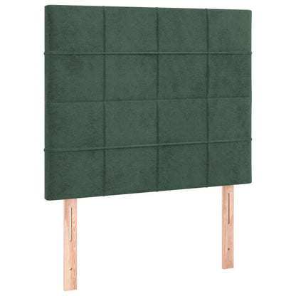Giroletto senza Materasso Verde Scuro 90x190 cm in Velluto - homemem39
