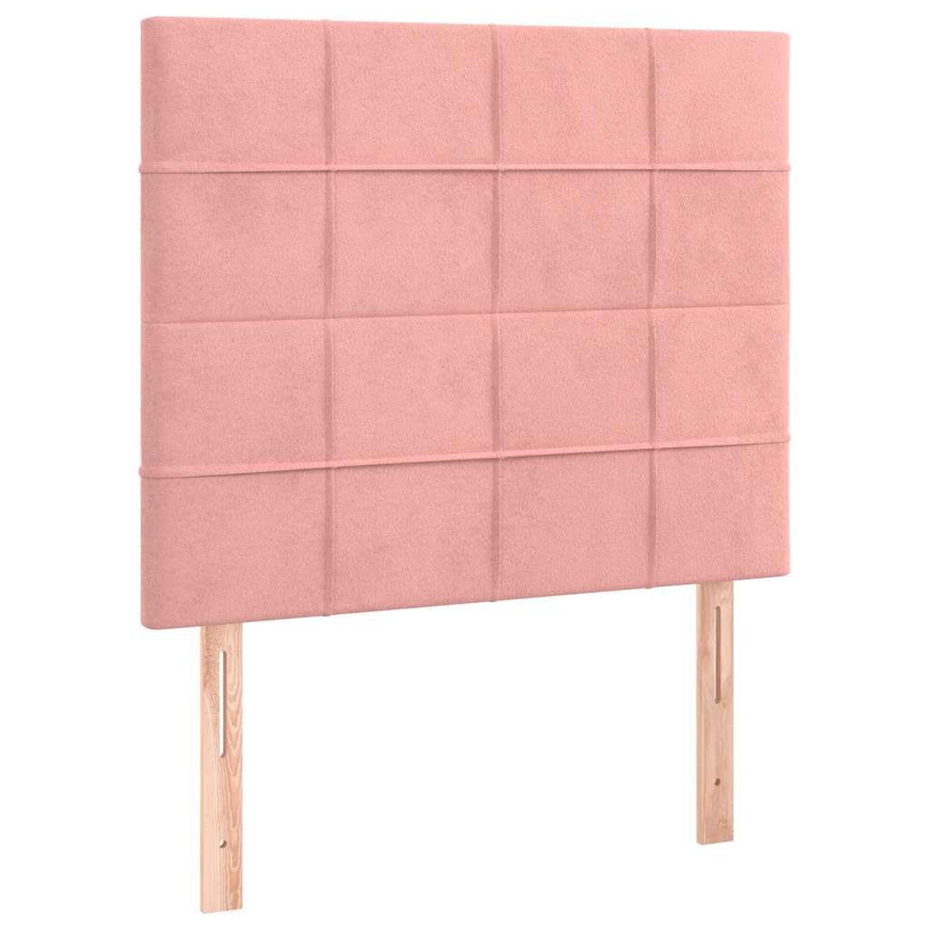 Giroletto con Testiera Rosa 120x200 cm in Velluto