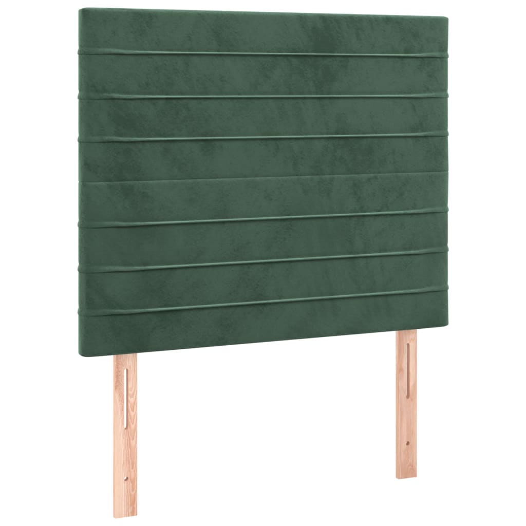 Giroletto senza Materasso Verde Scuro 90x190 cm in Velluto - homemem39